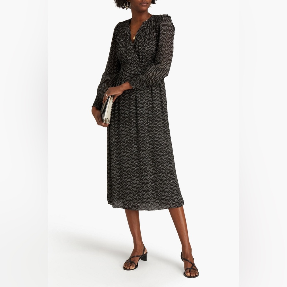 ba&sh Black Midi Dress